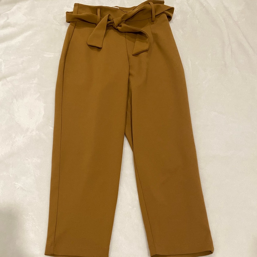 Leith High-Waisted Paperbag Pants